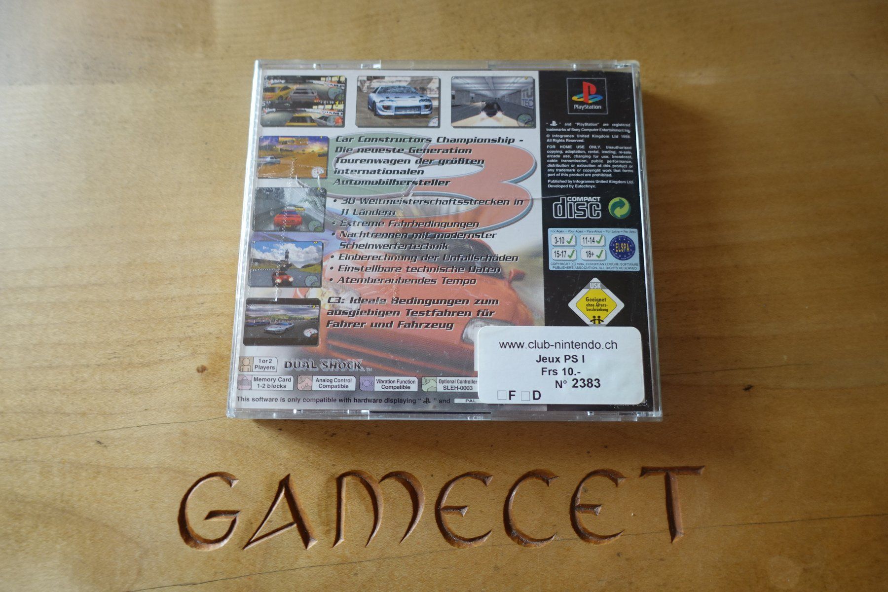Sony Giochi: C3 Racing Car Constructors Championship – Usato da Steinach venduto da Gamecet 2