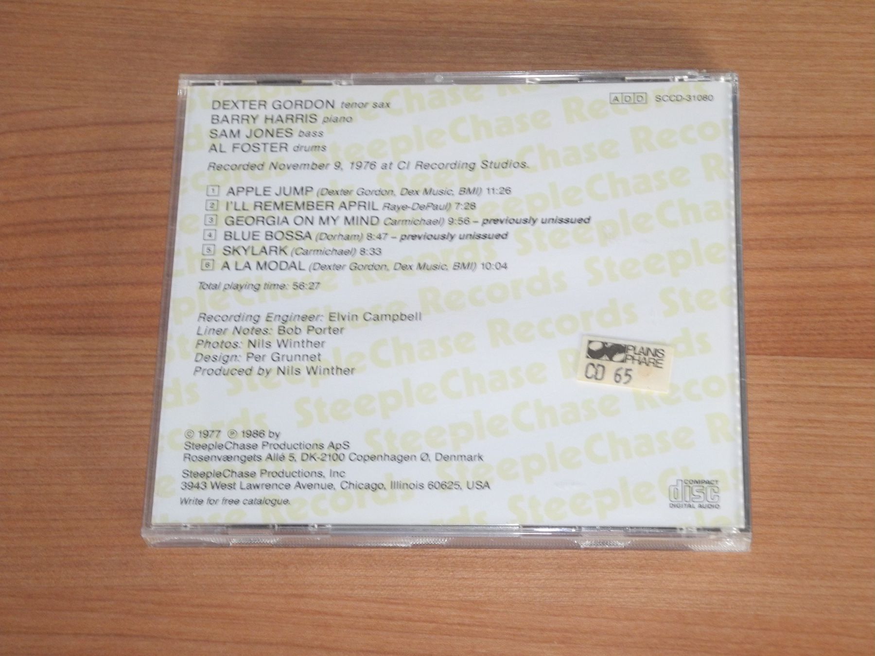 CDs: DEXTER GORDON QUARTET: BITING THE APPLE - STEEPLECHASE – Neu (gemäss Beschreibung) aus Fahrwangen von Swirl2 2