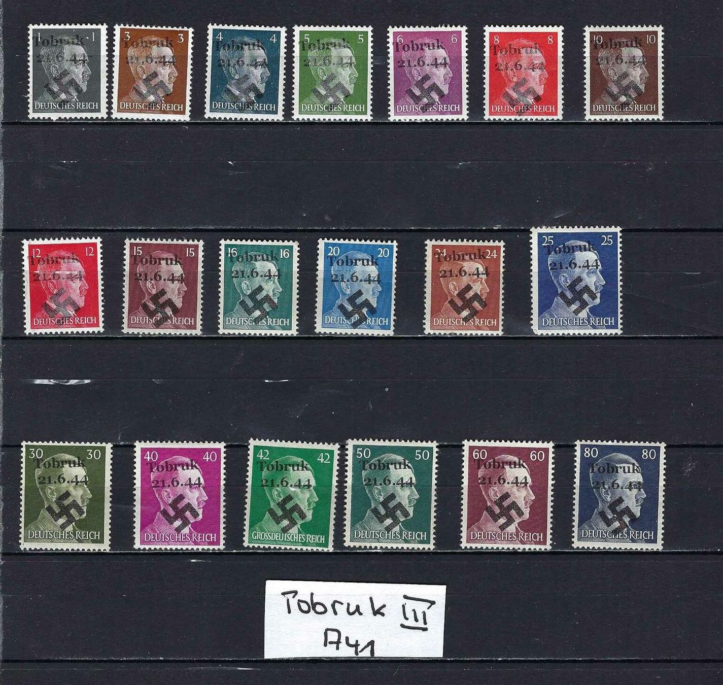 Alle Briefmarken: WKII Lokalausgabe Tobruk ** – Neu und originalverpackt aus Altstätten SG von Nandodax