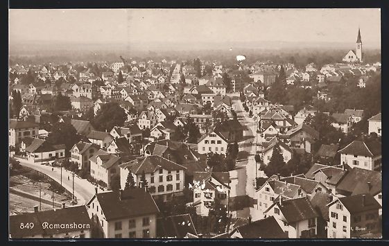 Cartoline postali: Romanshorn, Ortsansicht aus der Vogelsch – Usato da Berlin venduto da bartko-reher