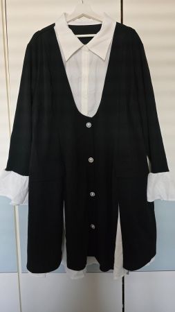 🆕 Shirt-Kleid // Plus Size // Dark Academia Style