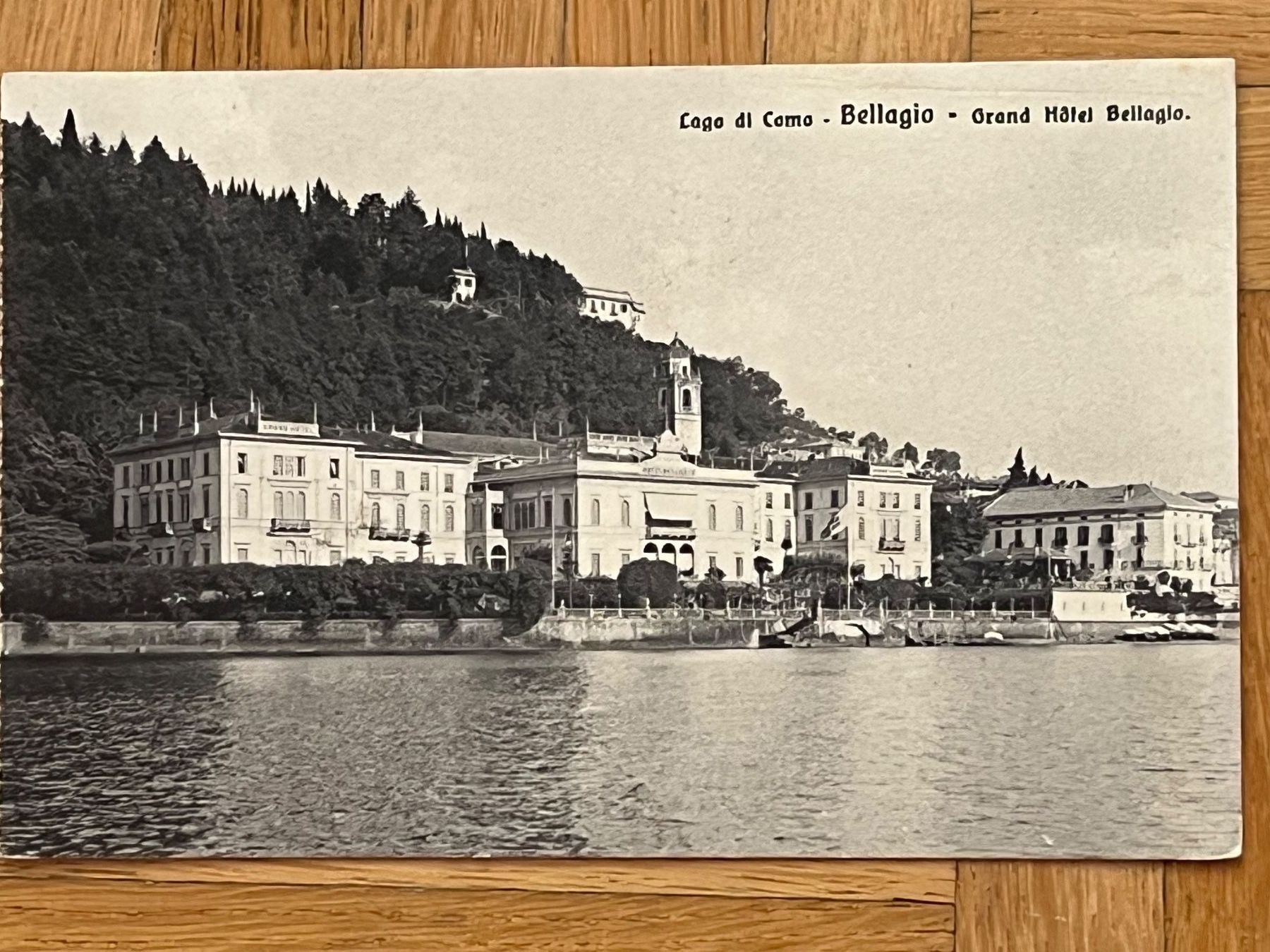 Cartoline postali: Grand Hôtel Bellagio, 1925 – Usato da Romanshorn venduto da luxcollect