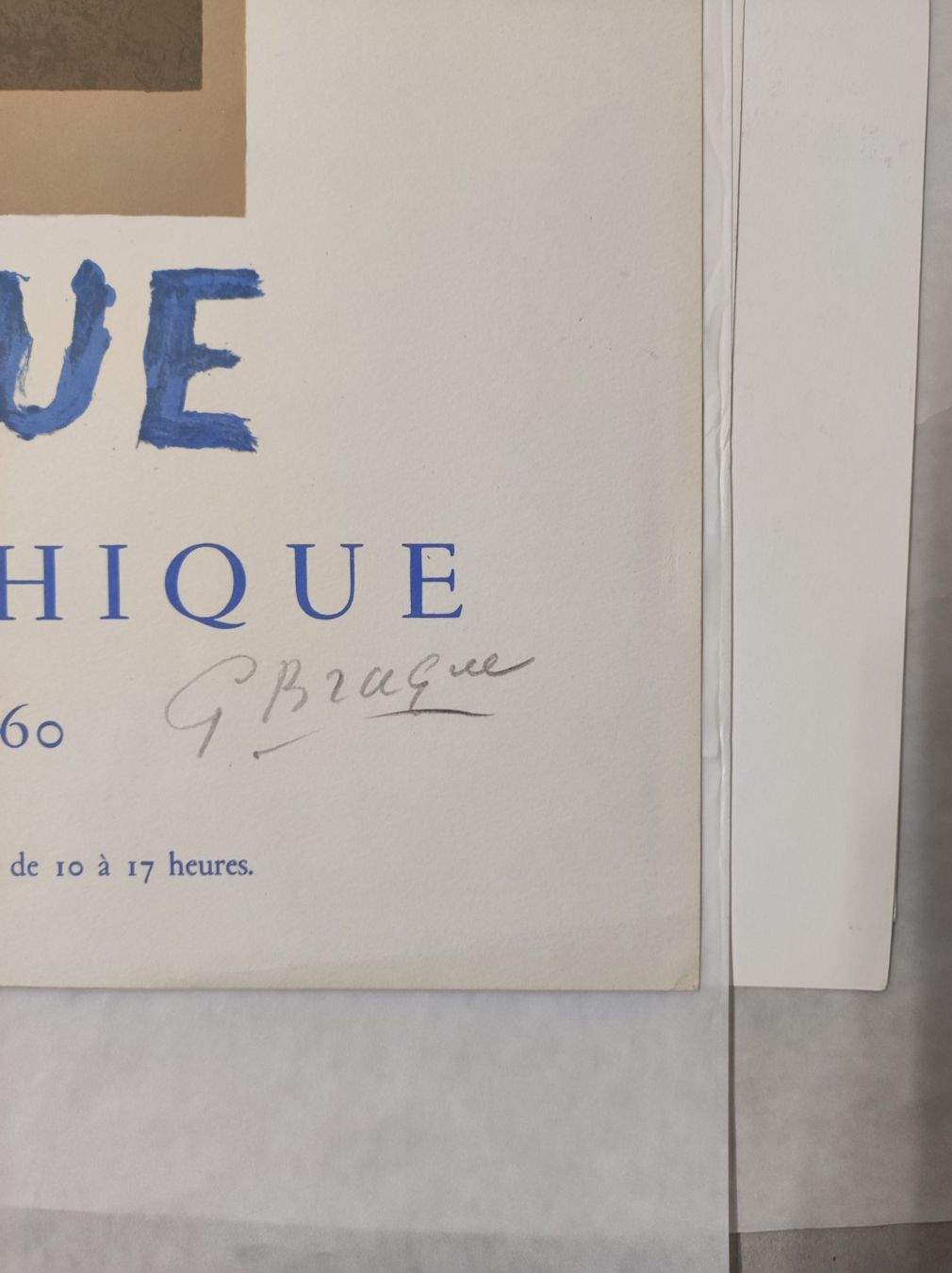 Grafica & Litografie: GEORGES BRAQUE - OEUVRE GRAPHIQUE - SIGNIERT – Usato da Goldach venduto da Gaip 3