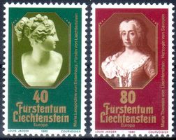 LIECHTENSTEIN 1980 EUROPAMARKEN ** POSTFRISCH ** - BB53