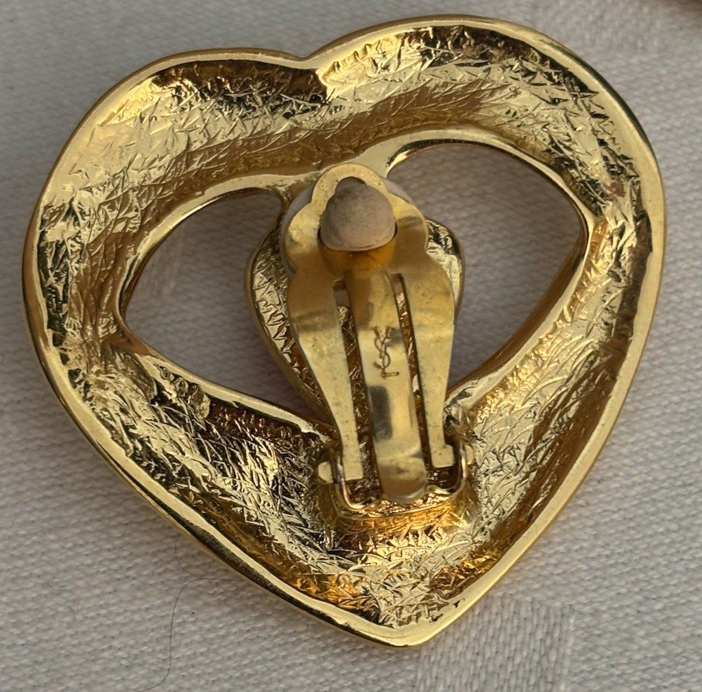 Saint Laurent Orecchini pendenti & Orecchini a lobo: YSL Boucles d'oreilles vintage cabochon – Usato da Zürich venduto da Libraco 2