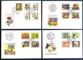 2002 - 03 - 04 -05 /  FDC Pro Juventute