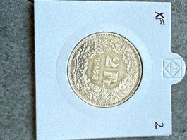 Swiss 2 francs 1958 Silver Coin