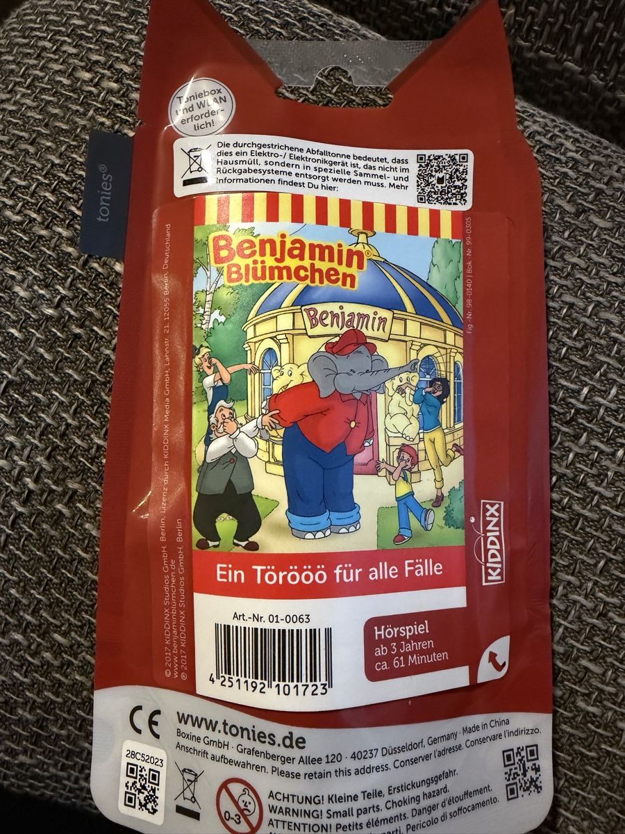 Tonies Figuren: Tonie Figur Benjamin Blümchen neu – Neu und originalverpackt aus Rümlang von sar_lys7 1