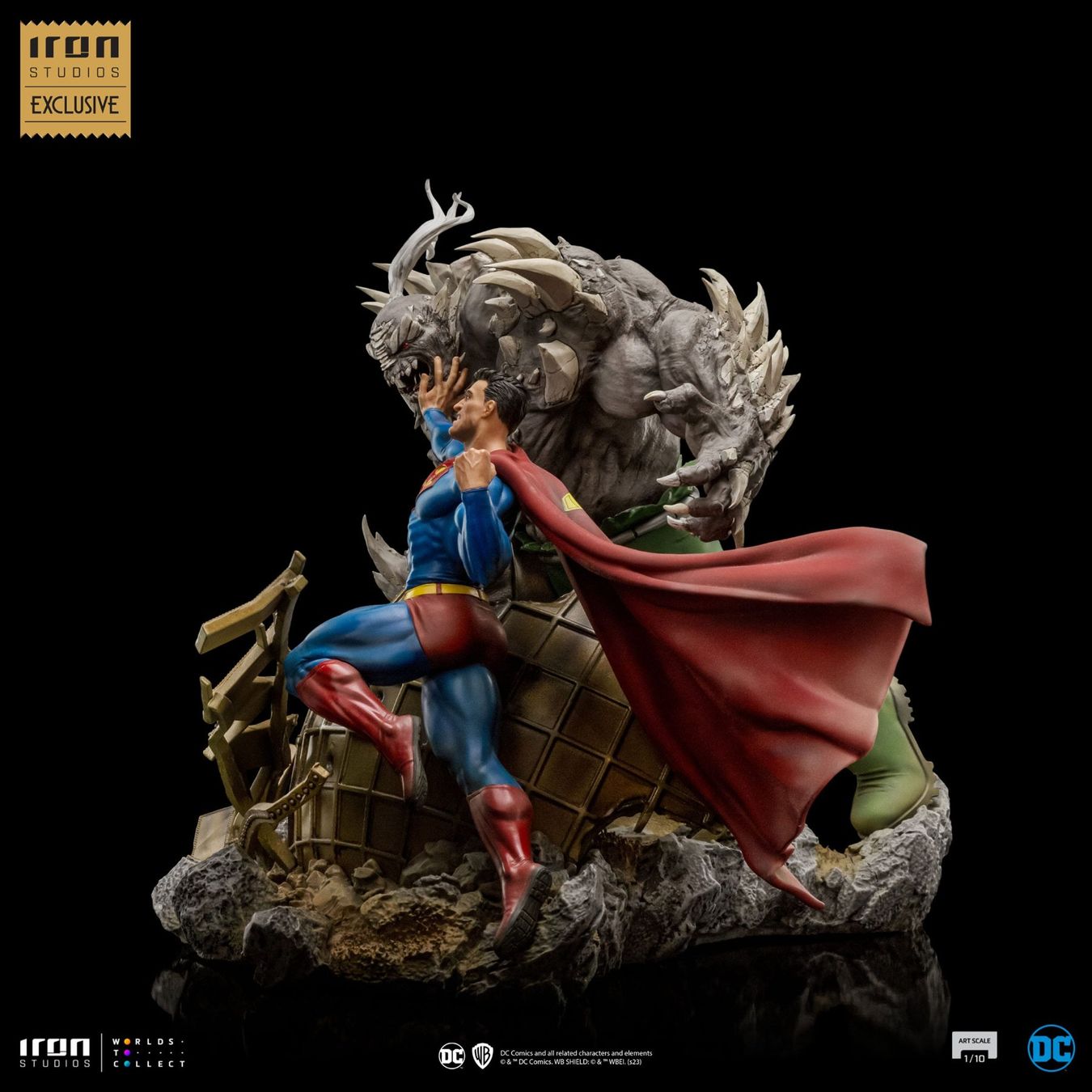Figurines: DC Comics 1/10 Superman vs Doomsday heo EU Exclusive 30 cm – Neuf avec emballage d'origine à St-Imier par ATTAKSHOP 4