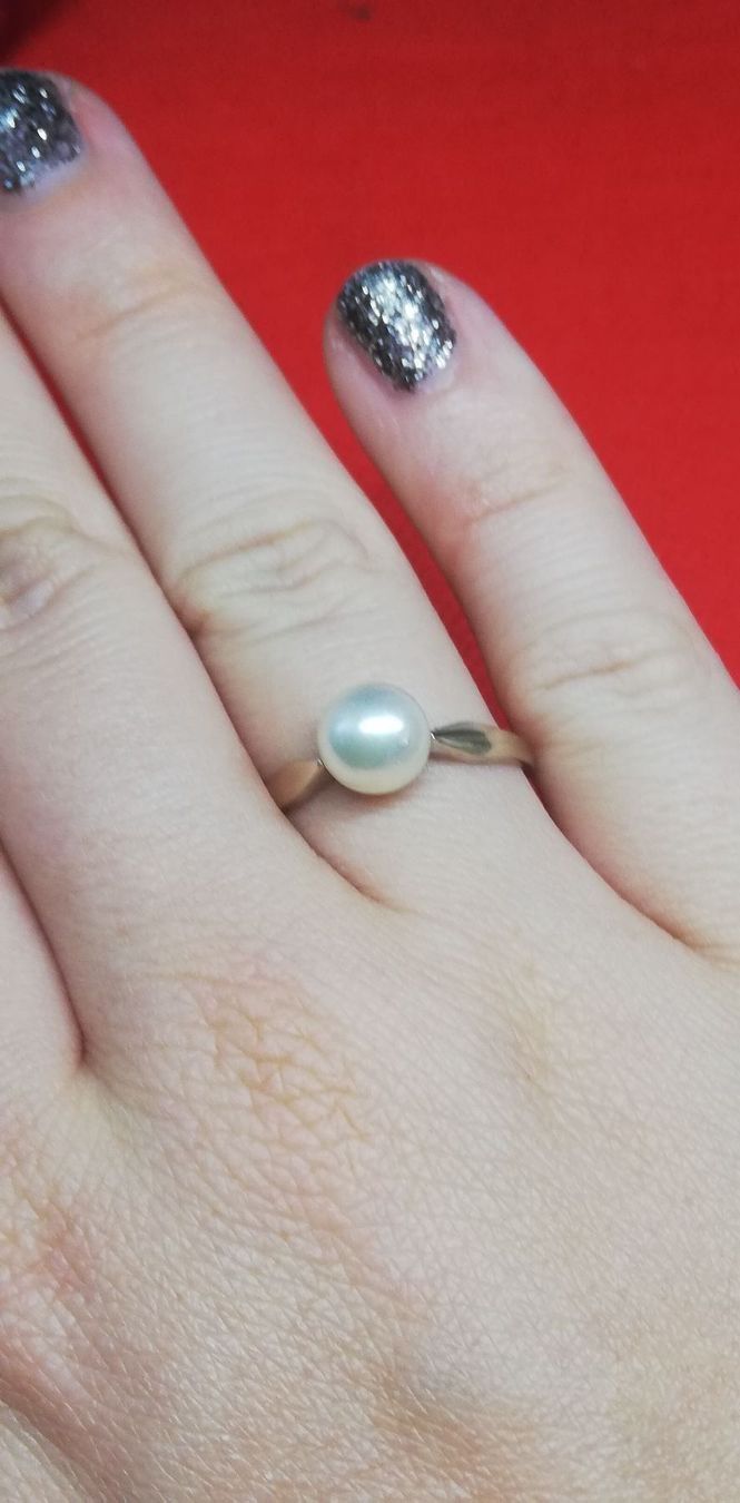 Ringe: Edler Perlenring aus 18 Karat Gold – Neu (gemäss Beschreibung) aus Unterägeri von Altgoldschmuck 4