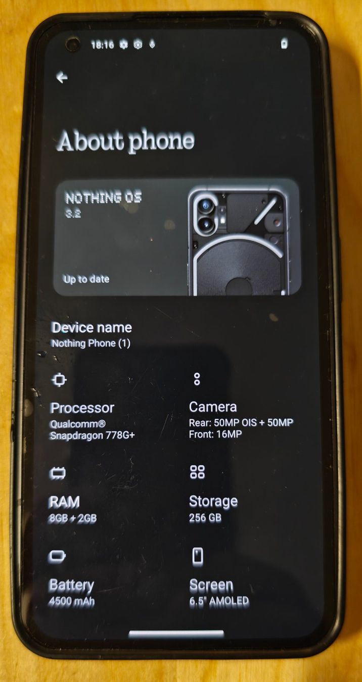 Nothing Portables: Smartphone Nothing Phone 1 – Défectueux à Rheineck par andrelan 1
