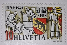 750 Jahre Bern / verschobener Rotdruck / Punkt im Wappen