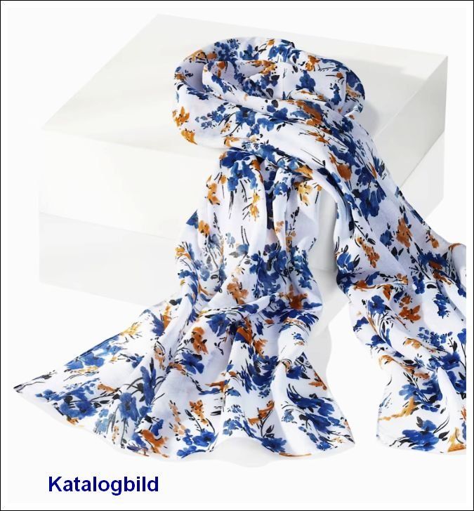 Foulard & Sciarpe: federleichtes, feines Schaltuch, 100% Polyester (fabrikneu) – Nuovo e nell'imballaggio originale da Windisch venduto da prehelvetia18 1