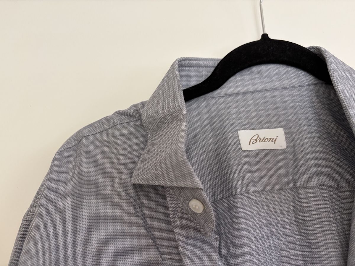 Brioni Camicie: Graues Brioni Hemd - 43/17 – Usato da Schliern b. Köniz venduto da tezi 1