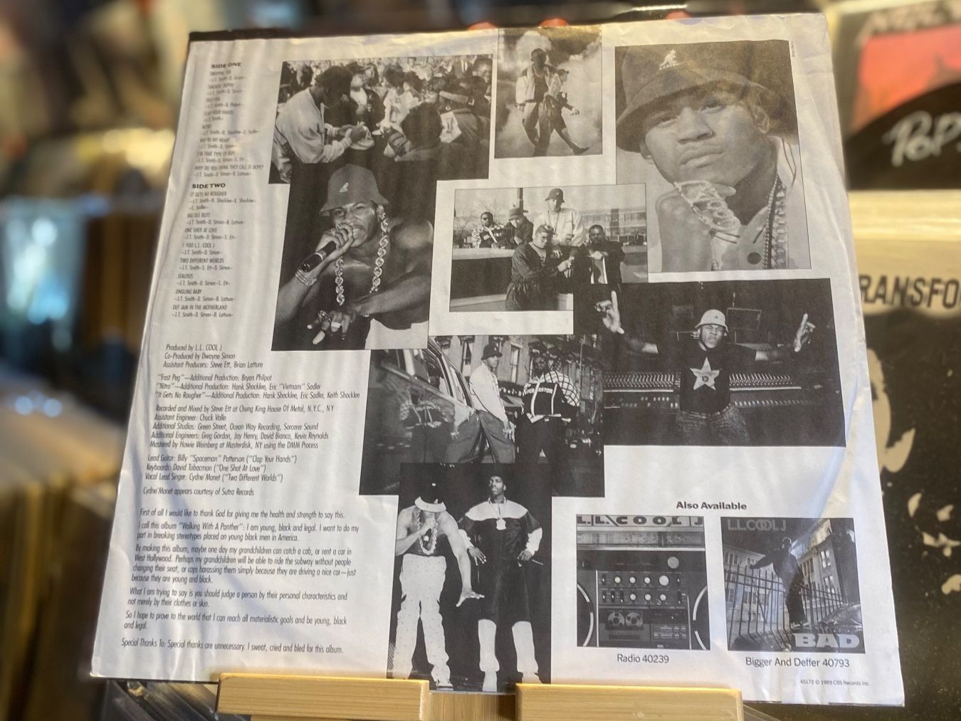 Schallplatten: LL COOL J - WALKING WITH A PANTHER...OG EU 1989...VG+/VG+ – Gebraucht aus Gals von Diskopatshop 2