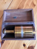 Boussole laiton ancienne avec coffret état d'usage