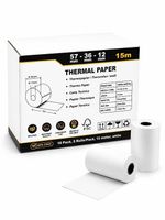 Thermorollen 57x36x12 mm  50 Stück  Bonrollen Kassenrollen