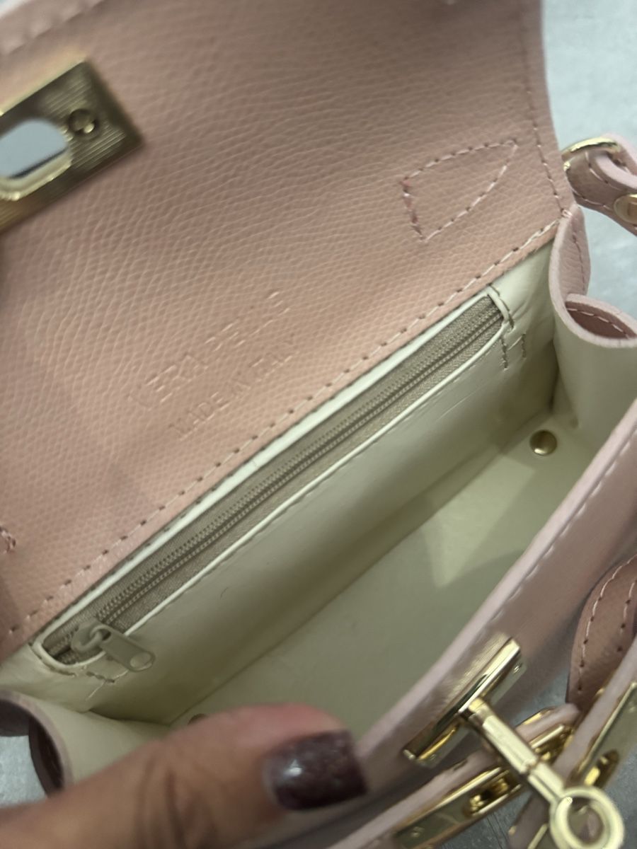 Borse da donna: Sac à main cuir rose poudré – Usato da La Chaux-de-Fonds venduto da kel_9khc 4