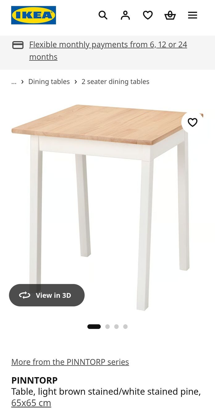 Ikea Tavoli: Ikea tisch pinntorp 65x65cm – Usato da Zürich venduto da web_f59x