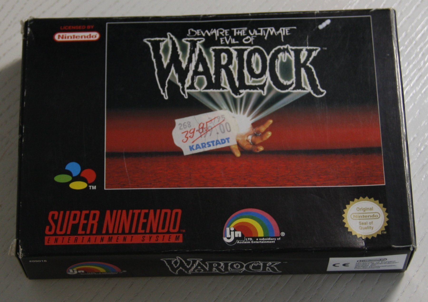 Spiele: SNES Warlock – Gebraucht aus Fisibach von Retrogames24