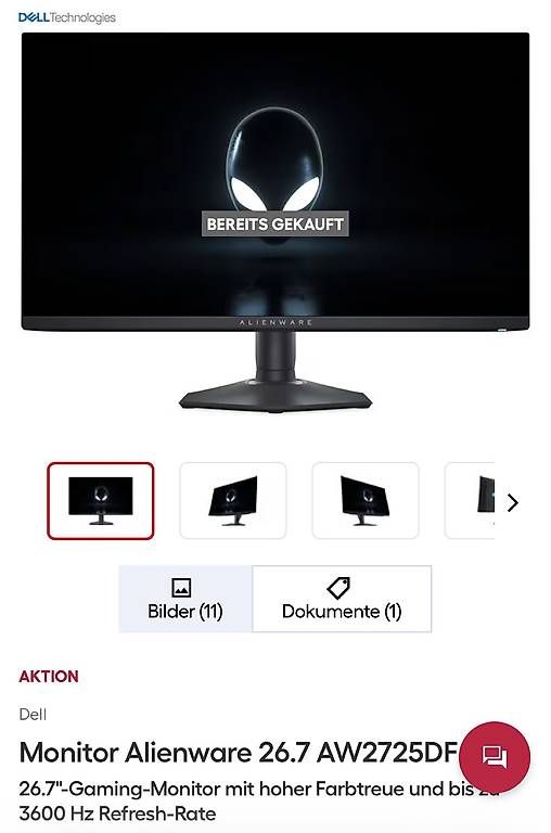 Monitore: Alienware OLED Monitor 360HZ – Gebraucht aus Emmenbrücke von den_jm28