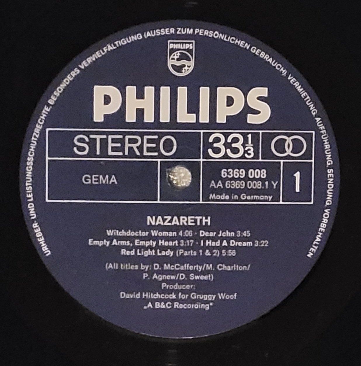 Dischi in vinile: Nazareth von 1972 – Usato da Zürich venduto da Avd 4