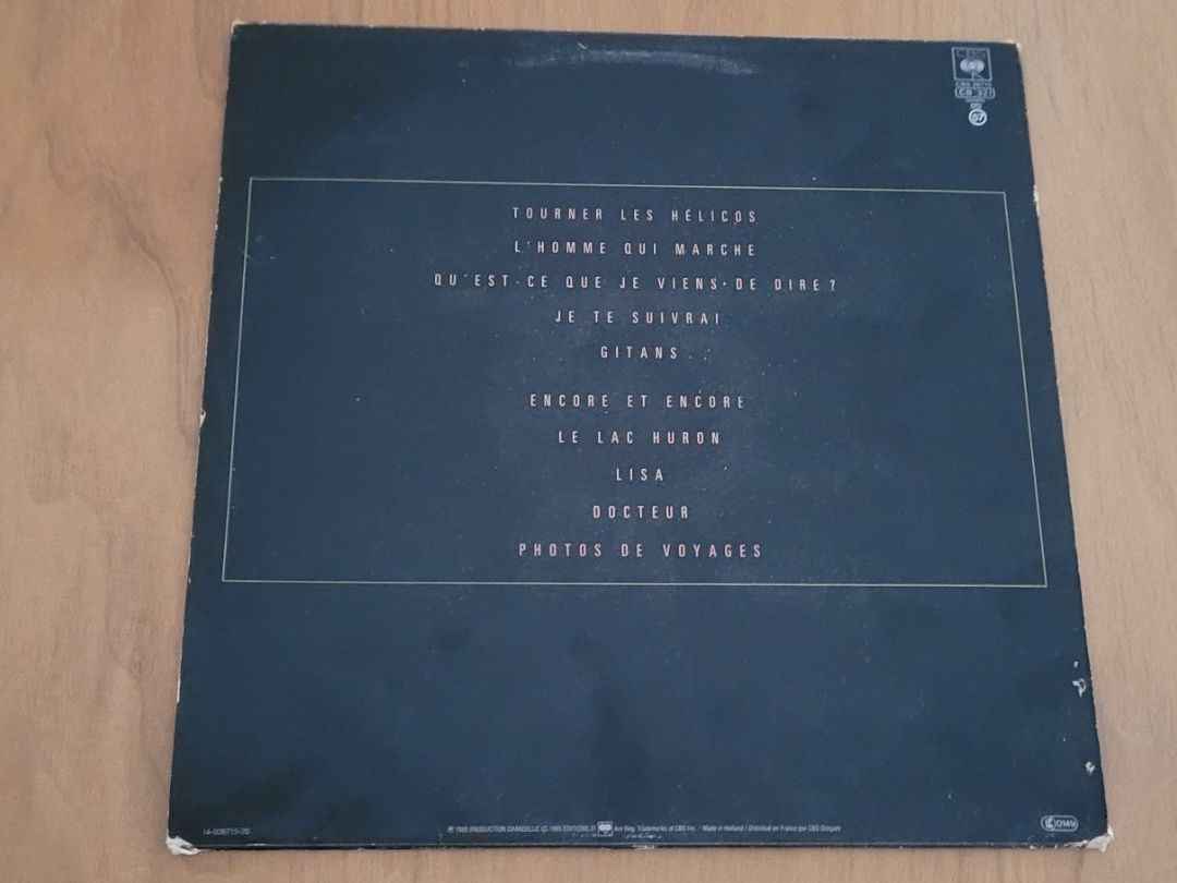 Schallplatten: LP Francis Cabrel – Gebraucht aus Martigny von MZ-67 1