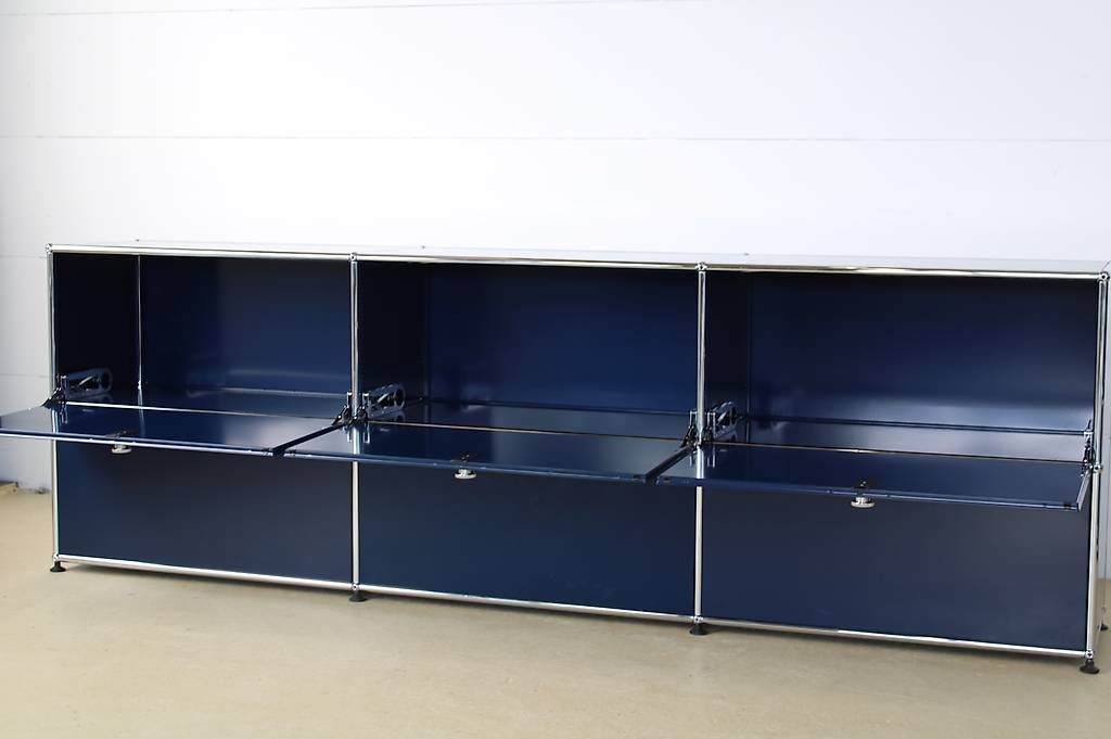 USM Scaffali: USM Sideboard in Stahlblau, neuewertig – Usato da Meinisberg venduto da atelier_TILIJA 3