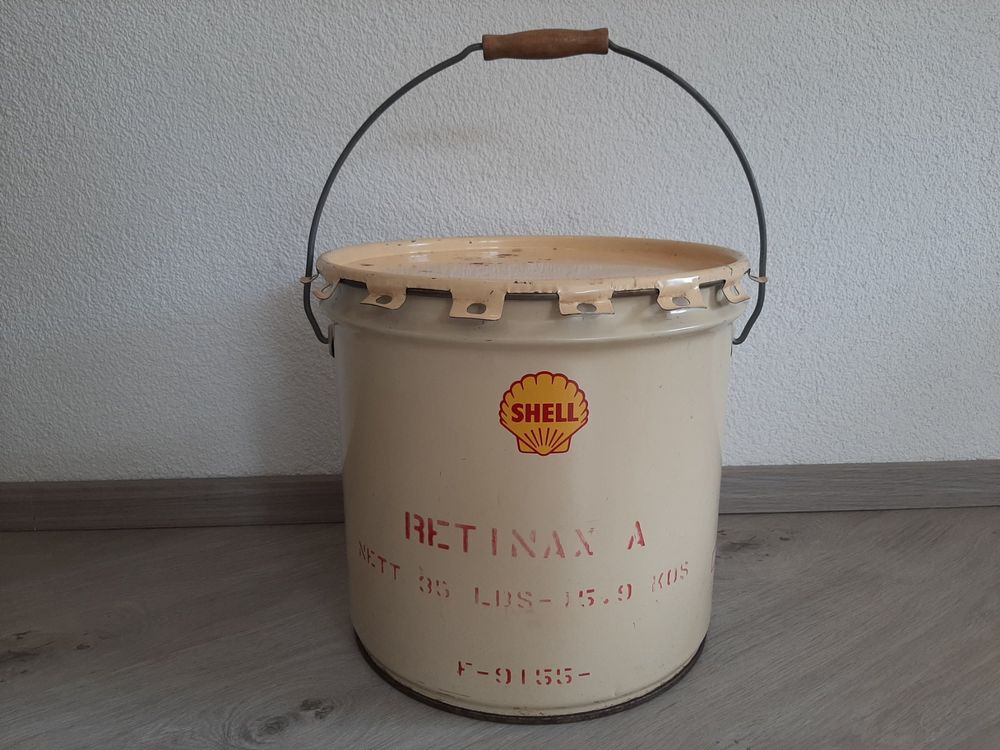 Antike Shell Öldose Oldtimer Blechdose 50er 60er Loft Design (Gebraucht ...