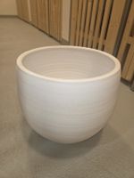 Blumentopf Keramik weiss Rund gross guter Zustand