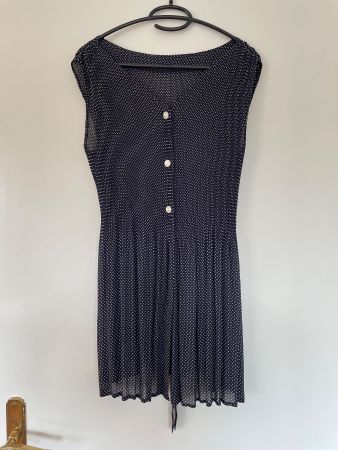 SHE Blau-weiss gepunktetes Oberteil Gr.36 & Hose Gr. M