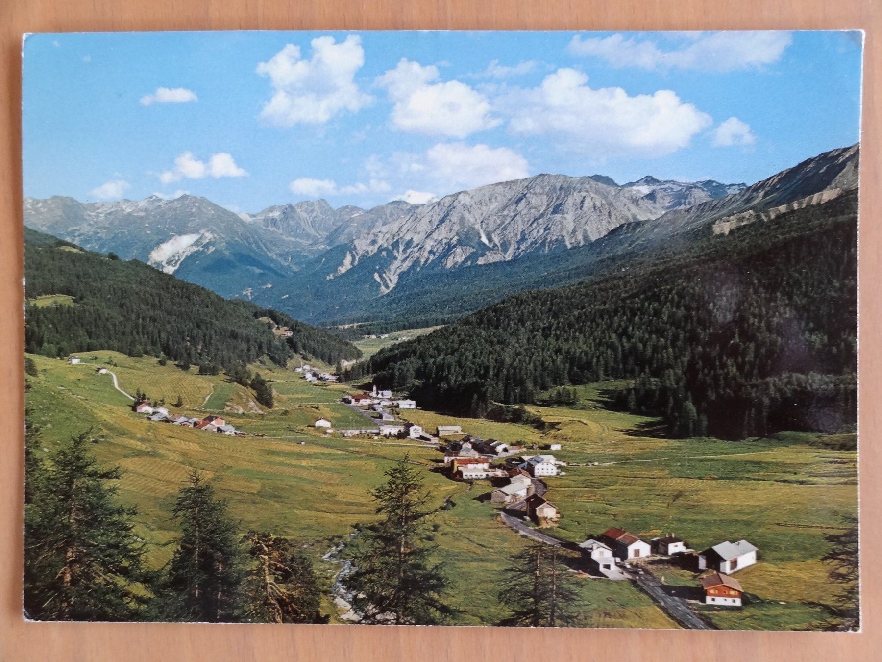 Ansichtskarten: Tschierv - Val Müstair - GR - 1984 – Gebraucht aus St Léonard von Riglin