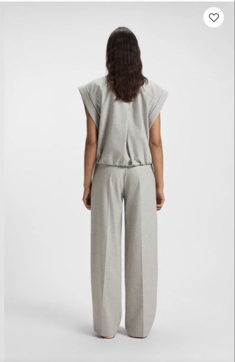 Hugo Boss Pantaloni: BOSS melierte Hose aus Stretch-Flanell – Nuovo e nell'imballaggio originale da Eschen venduto da 14Jessica14 1