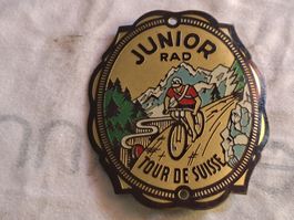 plaquette de velo farrader Junior tour de Suisse collector 