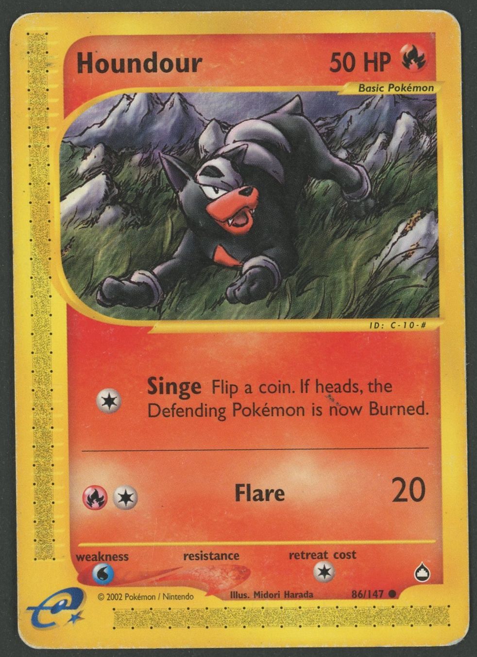 Pokémon Cartes à collectionner: Houndour 86/147 Aquapolis DE ab 1.- – D'occasion à Rupperswil par gengarbasar