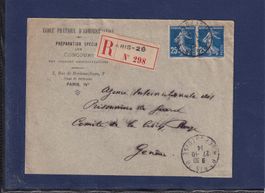 Recommandé - Ecole d'administration - Paris - 1914 - Genève