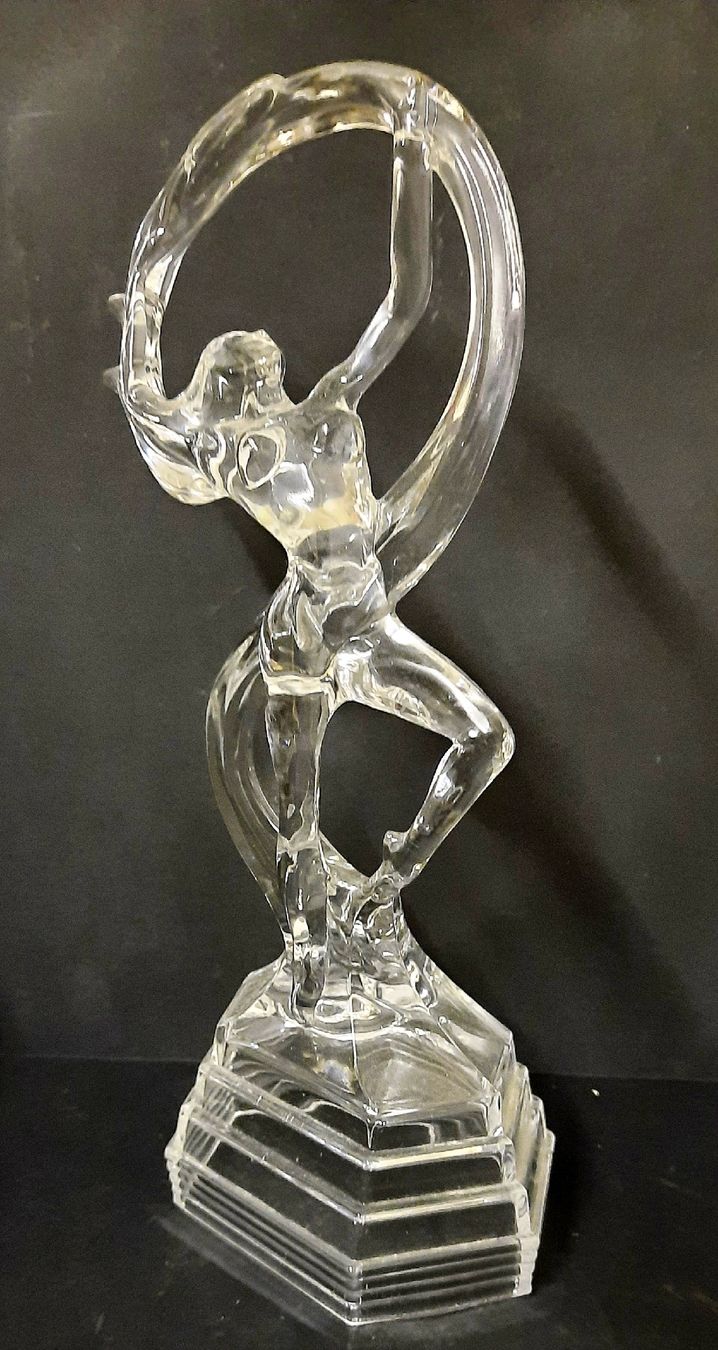Statuette: BELLE VERRERIE ART - DECO" DANSEUSE " – Usato da Genève venduto da Enigme8 2