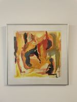 Aquarell „Versuchung“, 50x50cm, gerahmt, 2004. Original.