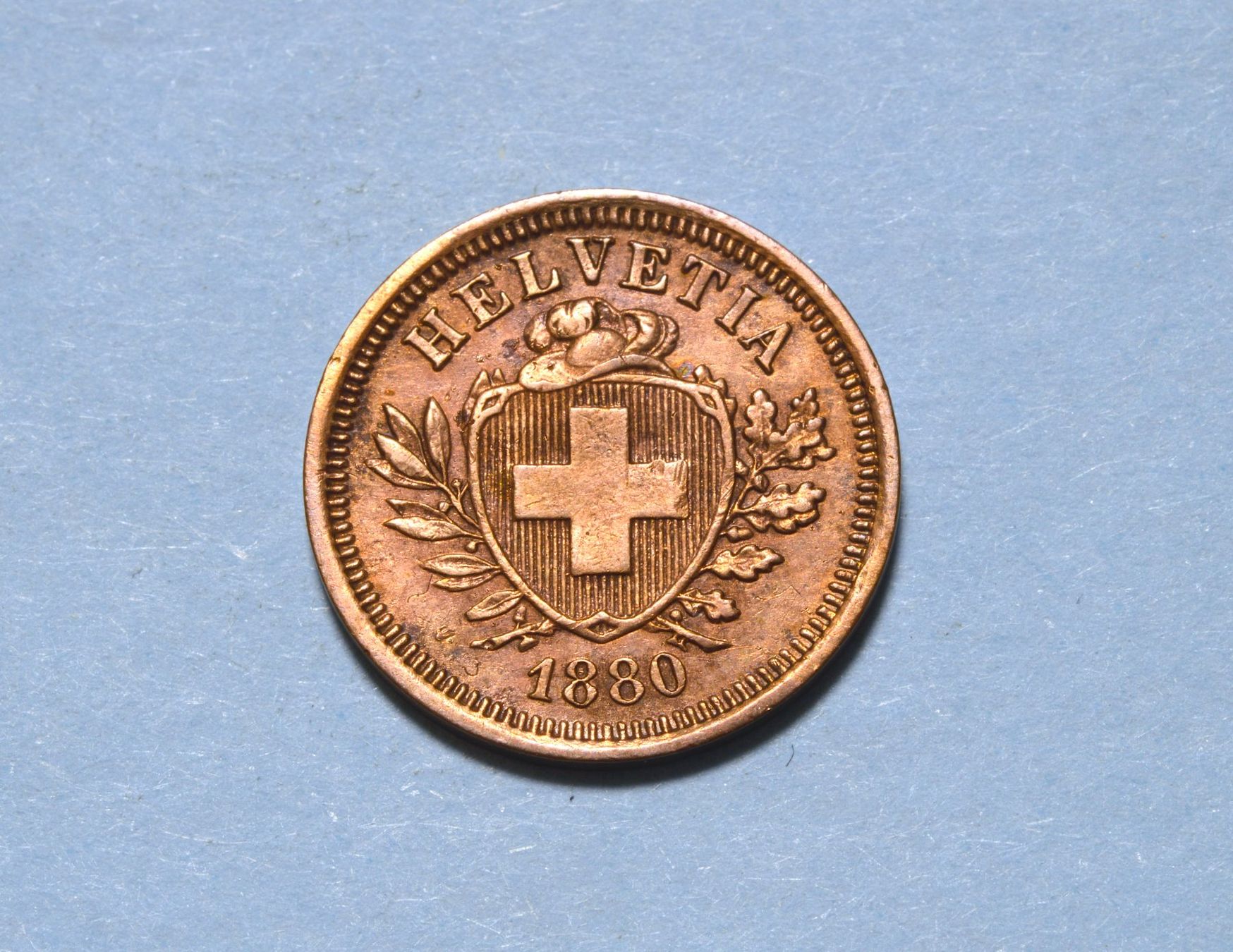 Tutti le monete: 1 Rappen 1880 – Usato da Oberglatt ZH venduto da ZH111
