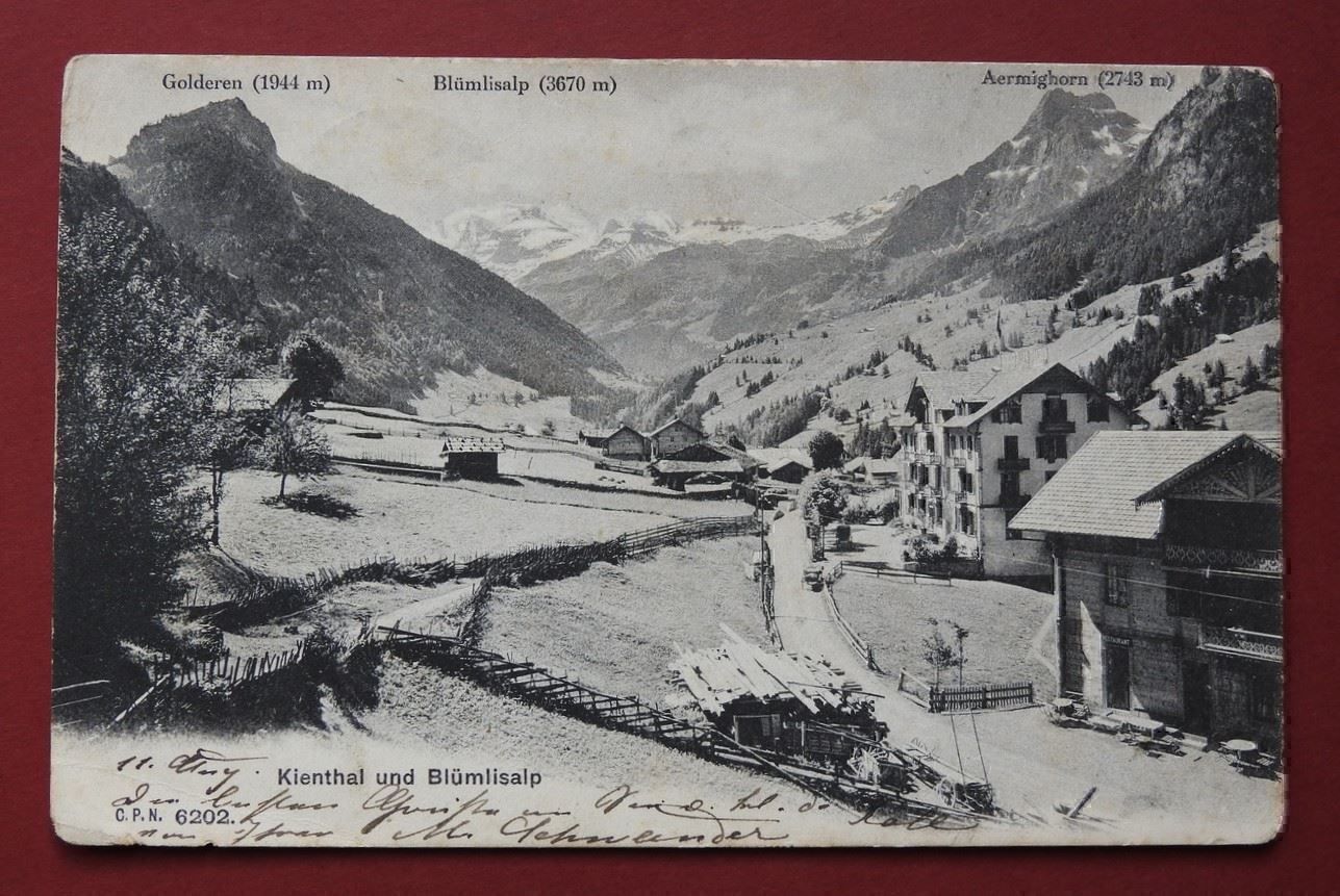 Cartoline postali: Kienthal u. Blümlisalp – Usato da Rain venduto da 999-800-K