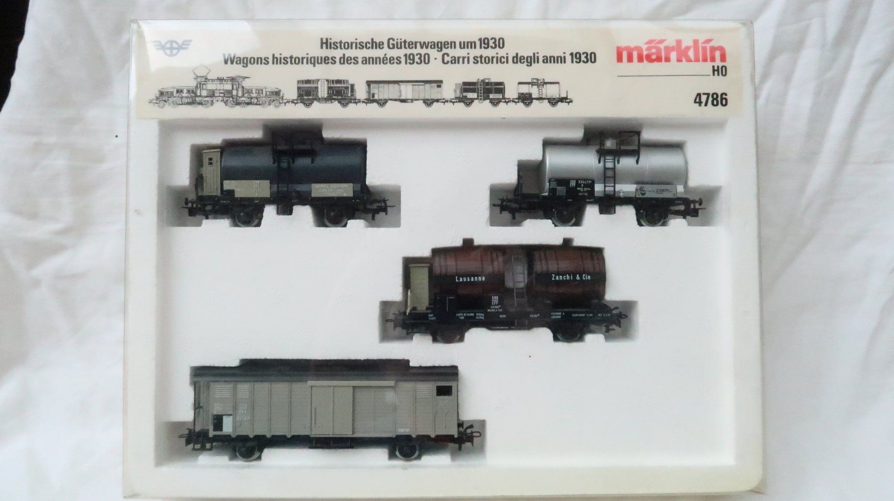 Märklin Modellini di ferrovie: Märklin SBB "Hist. Güterwagenset 1930" – Usato da Muttenz venduto da Laeckerlihamschter