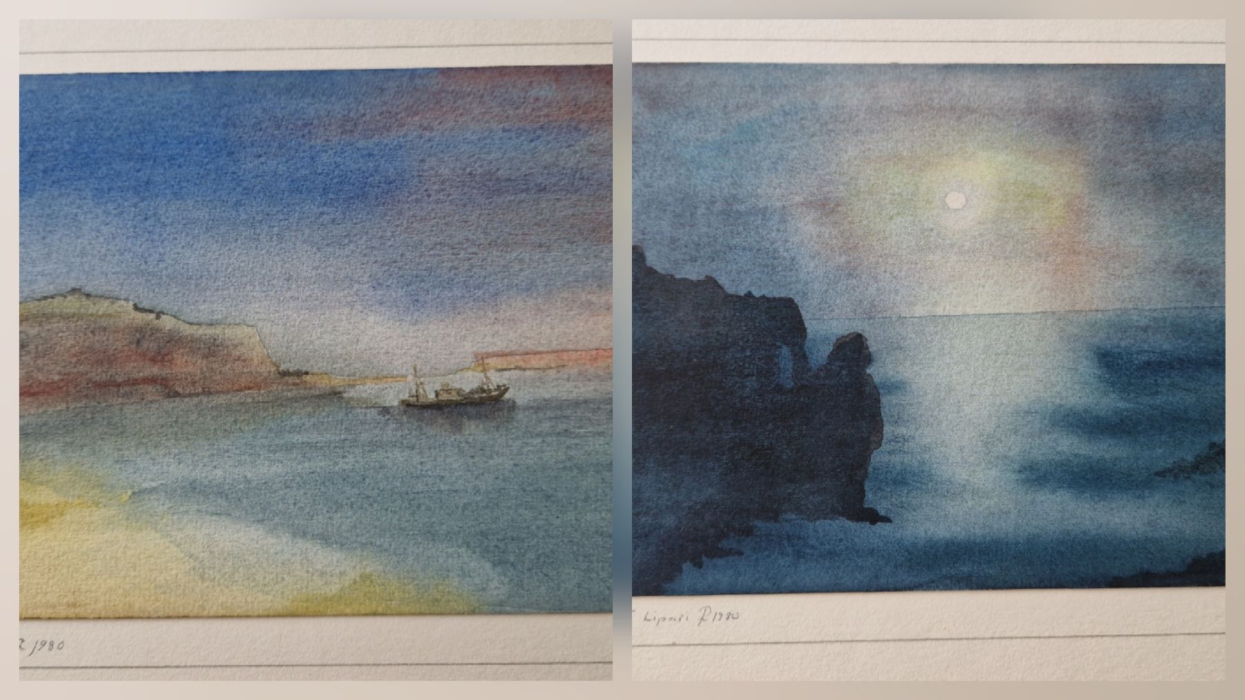 Gemälde: Mappe mit kl. Aquarellen – Gebraucht aus Wetzikon ZH von Oldieslover 8