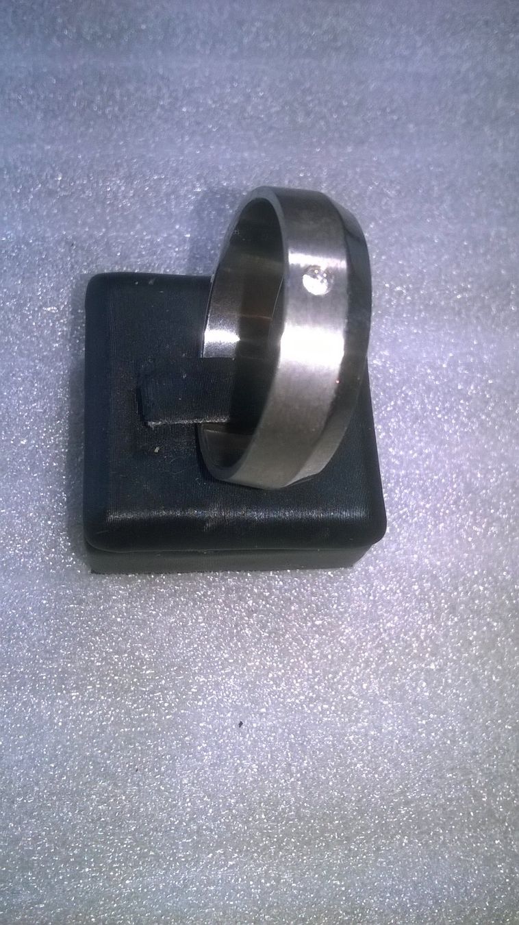 Ringe: RING EDELSTHAL  SILBER FARBE,,MATTE MIT ECHT KRISTALL – Neu (gemäss Beschreibung) aus Basel von bijoutrie_4 2
