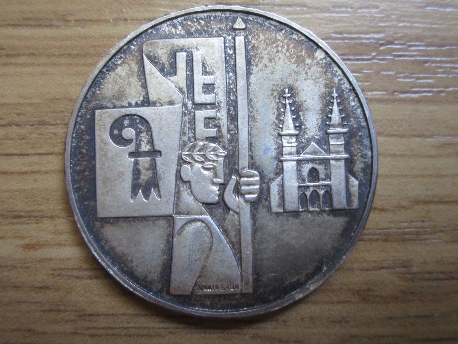 Medaglie: Silbermedaille  EIDG.TURN-FEST BASEL 1959 – Usato da Heimberg venduto da Lupo57 1