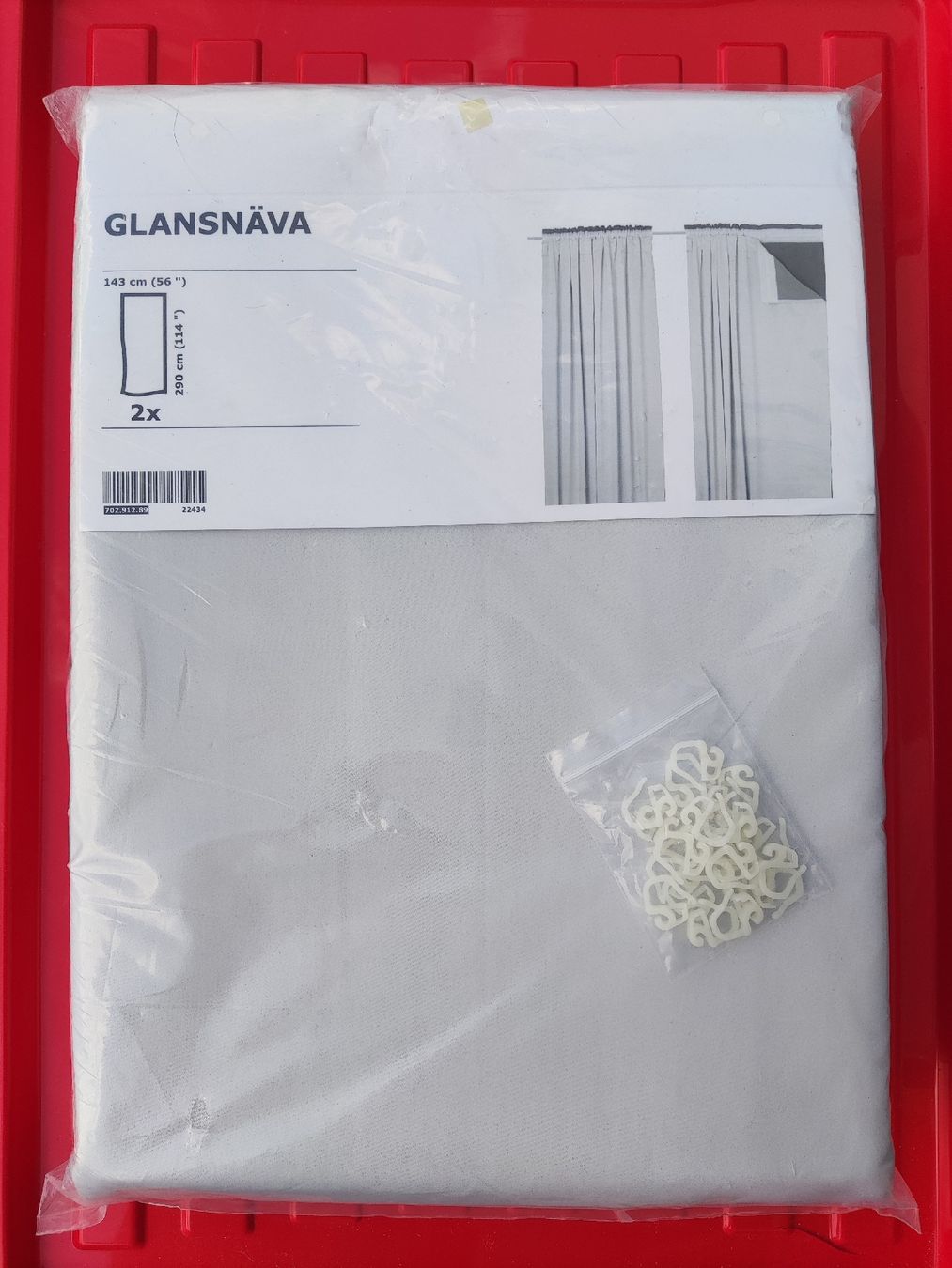 Ikea Vorhänge: Ikea Nachtvorhang GLANSNÄVA – Neu und originalverpackt aus Veltheim AG von Philipp200