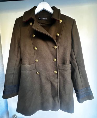 ZARA Damen Mantel, Khaki, Grösse S – Top Zustand!