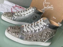 CHRISTIAN LOUBOUTIN Metallic Louis Embellished Sneakers 43.5
