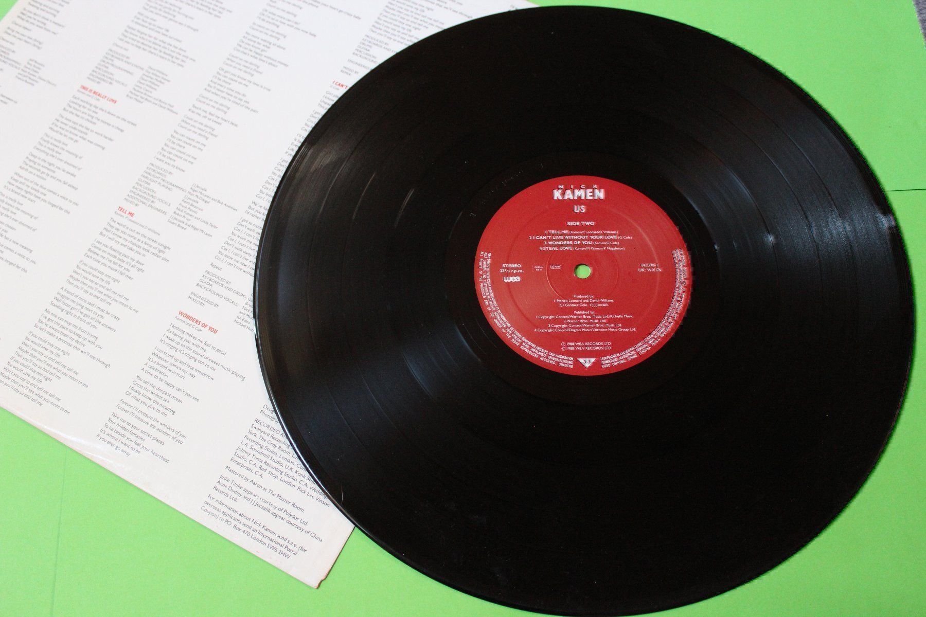 Schallplatten: Nick Kamen - Us LP Vinyl 1988 – Gebraucht aus Tübach von JamesStone 5