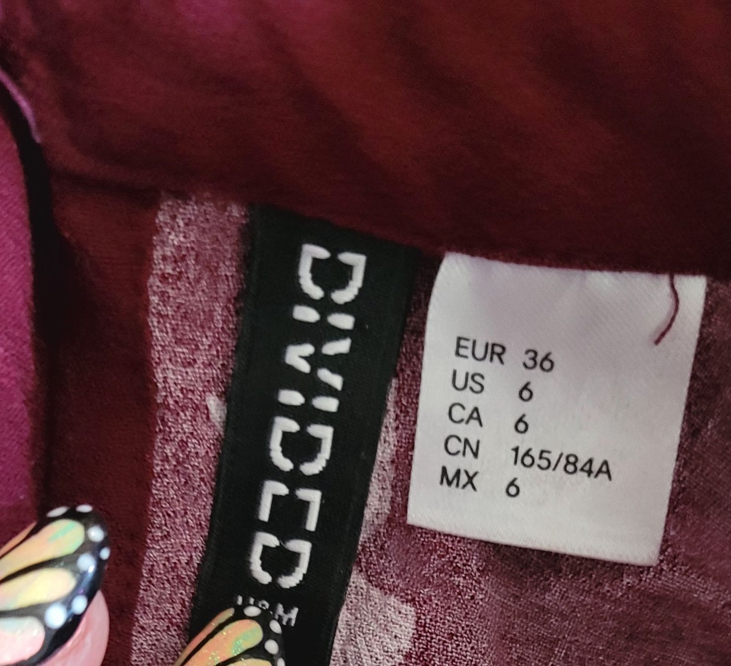H&M Vestiti: Gemustertes Kleid von H&M Gr. 36 weinrot – Nuovo (secondo la descrizione) da Füllinsdorf venduto da Sunnebliemli7 3