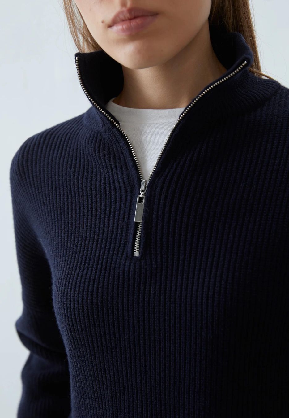 Anna Field Maglioni & Felpe: Rollkragenpullover Turtleneck in schwarz Half-zip – Usato da Zürich venduto da ole_8rwr 3